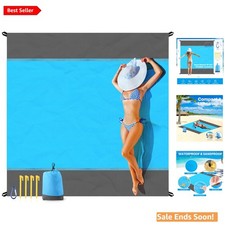Stylish 79''x83'' Beach Blanket - Lightweight, Sand-Proof, Perfect for Picnics