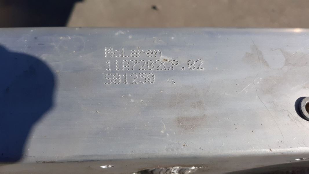 2015 MCLAREN 650S 650 OEM REAR CHASSIS STRUCTURE SUPPORT CROSSMEMBER