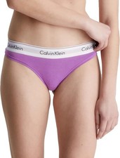 Calvin Klein Women's Modern Cotton Plus Thong Purple Size3X