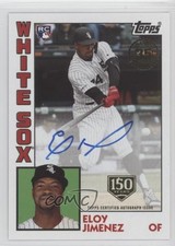 2019 Update 1984 Topps Baseball 150th Anniversary 83/150 Eloy Jimenez Auto 15r3