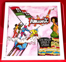 Funkadelic One Nation Under A Groove Album Cover Art PICTURE / PRINT 8.5" x 8.5"