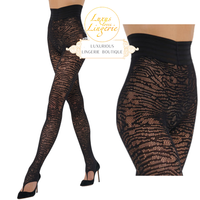 Trace Net Stirrup Tights By Wolford S Black Schwarz Steg Leggings Strumpfhose