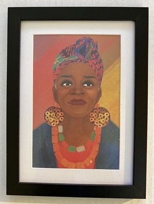 Erin K Robinson Postcard Reproduction Painting Of Faith Ringold (3 3/4  x 6 )