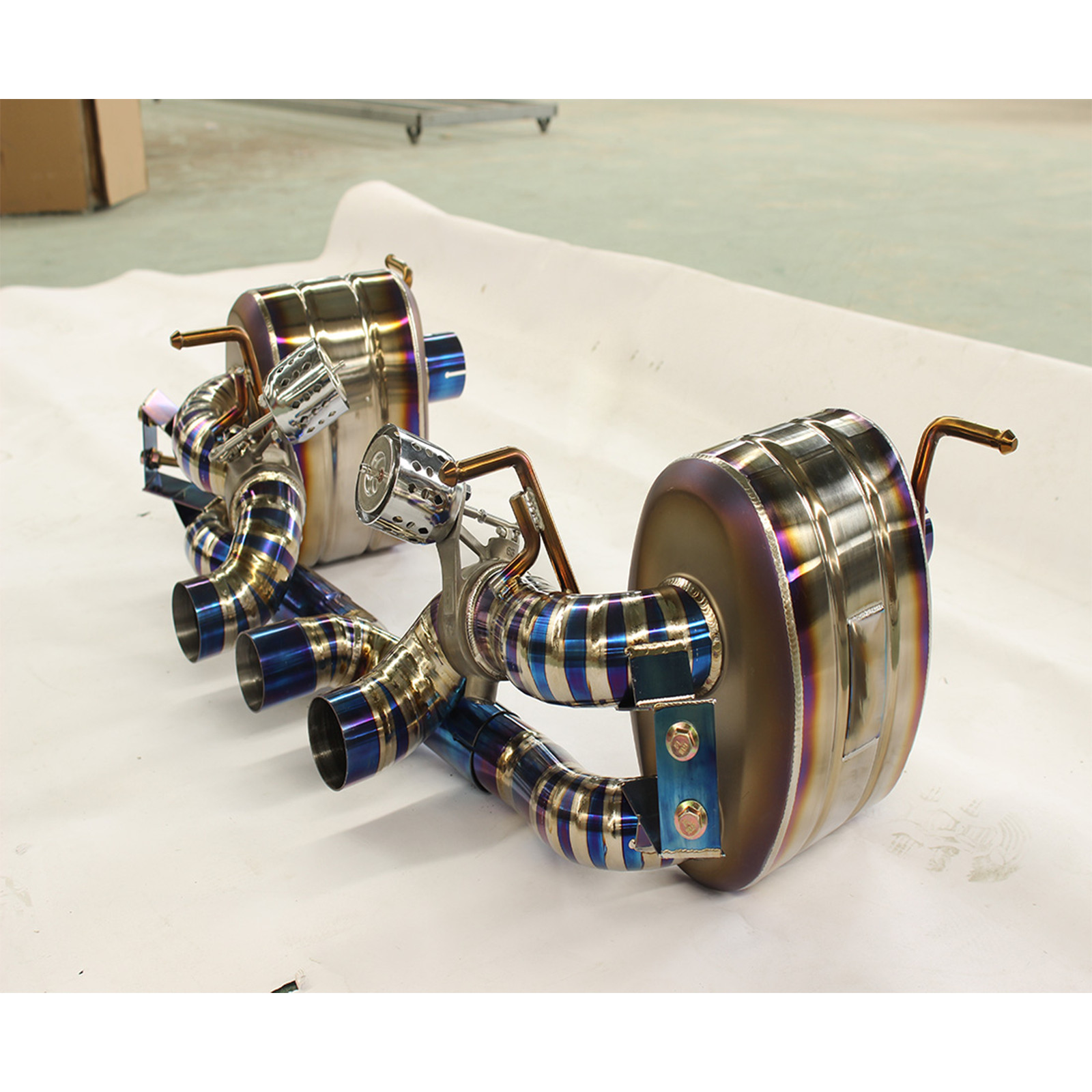 Performance Catback Exhaust System with Valve Control for Ferrari
