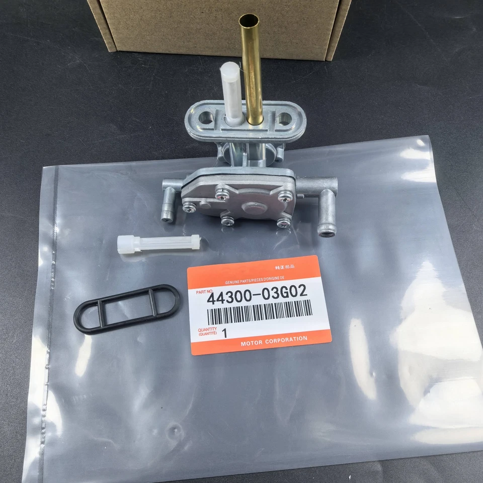 Válvula Petcock de combustible para tanque de gasolina OEM para Suzuki Vinson 500 LTA500F 44300-03G02 EE. UU. NUEVO Foto 2 de 3