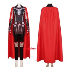 Thor  Love and Thunder Costume Polyester Cosplay Cloak Outfit Women Halloween New