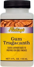 Gum Tragacanth (4 Oz) - Leather Burnisher to Prepare Smooth & Slick Edge Finish