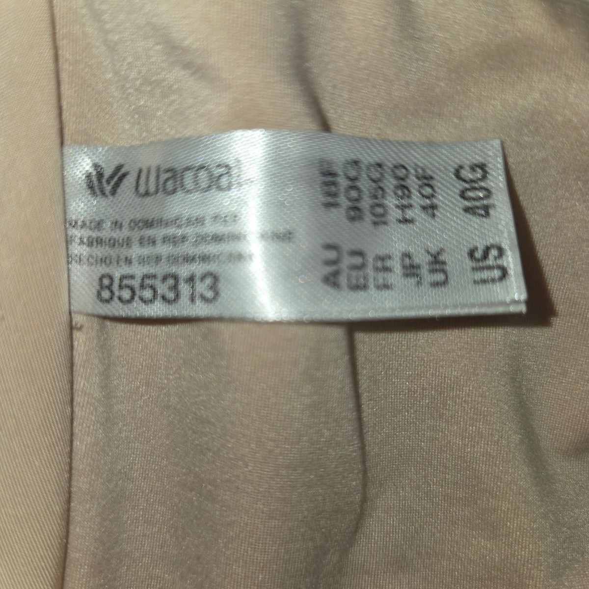 Wacoal Style 855313 Front Close Underwire Bra Beige Size 40G 4597 View 4