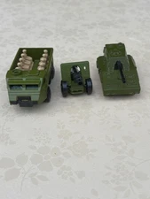 1976 MATCHBOX LESNEY SUPERFAST #54 PERSONNEL CARRIER 70 SP GUN TANK 32 FIELD GUN