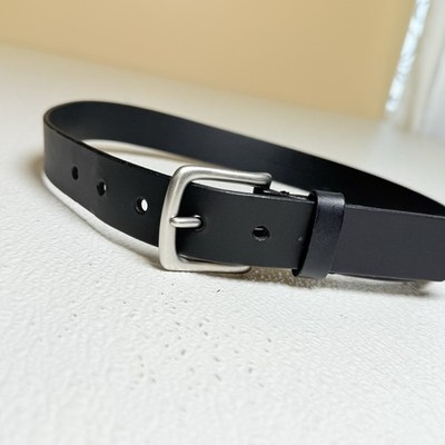 Gap Kids Belt, Dark Brown Color ,Silver Hardware 100% Genuine Leather Belt