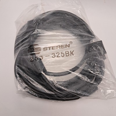 25FT Low Voltage Computer Cable Steren 730812 Data Transfer 30volt SVGA New 