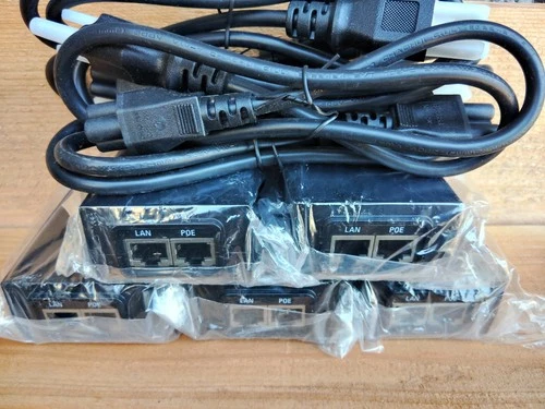 5 - Ubiquiti GP-H480-050G 48V PoE Injector - POE-48-24W-G - IP Cameras, etc. NEW