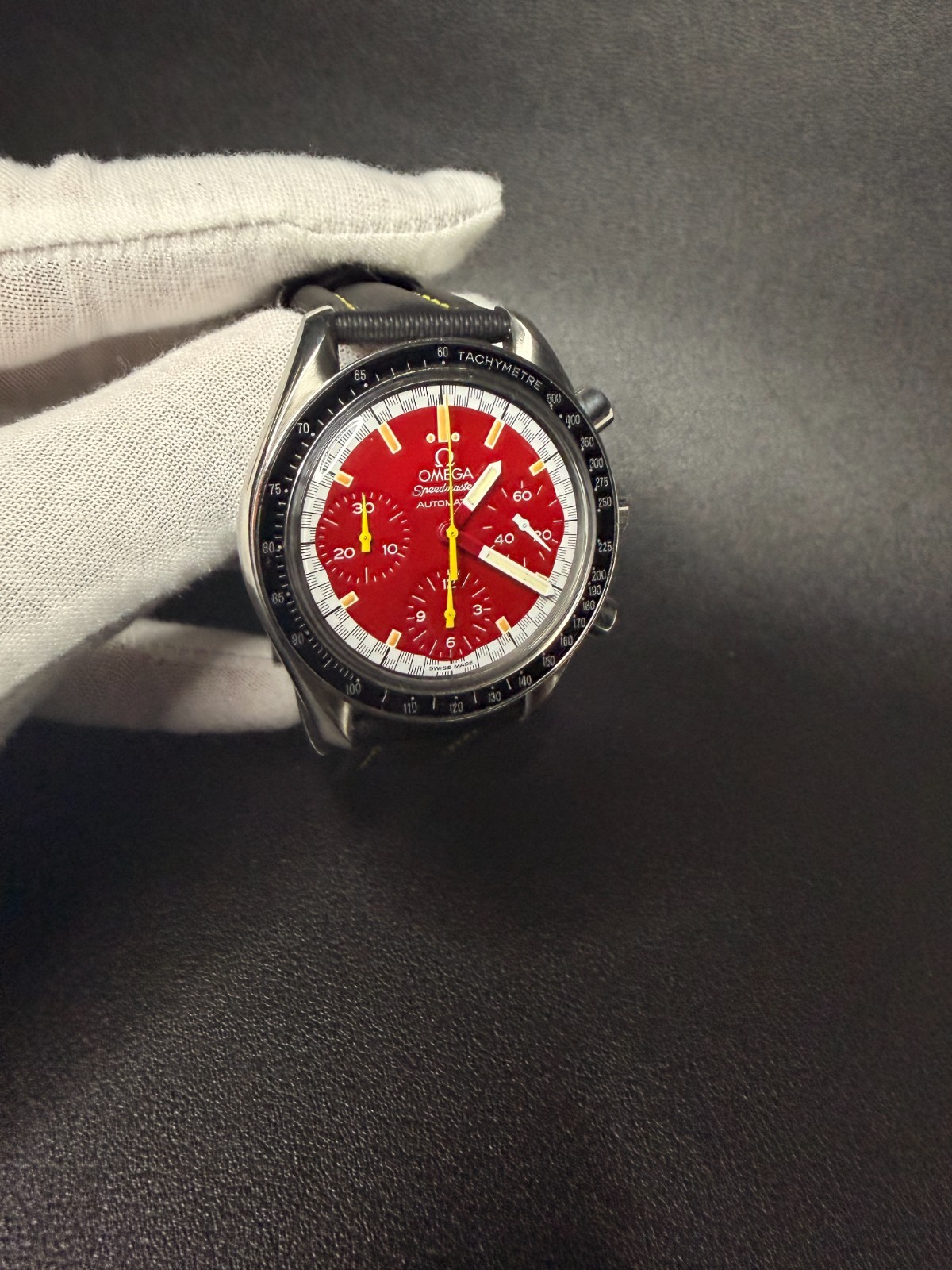 Omega Speedmaster Automatic Red Dial Schumacher R… - image 3