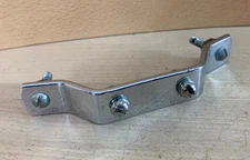 KENT Marching Snare Drum BUTT PLATE Part Chrome 50s Vtg 3.25" Hole Spacing USA