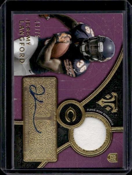 Jeremy Langford Topps Triple Threads Rookie Jumbo Relic #JL Purple