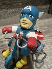 Vintage 68 Louis Marx  Co. Captain America Wind-Up Tricycle Tin Toy Only 1 eBay