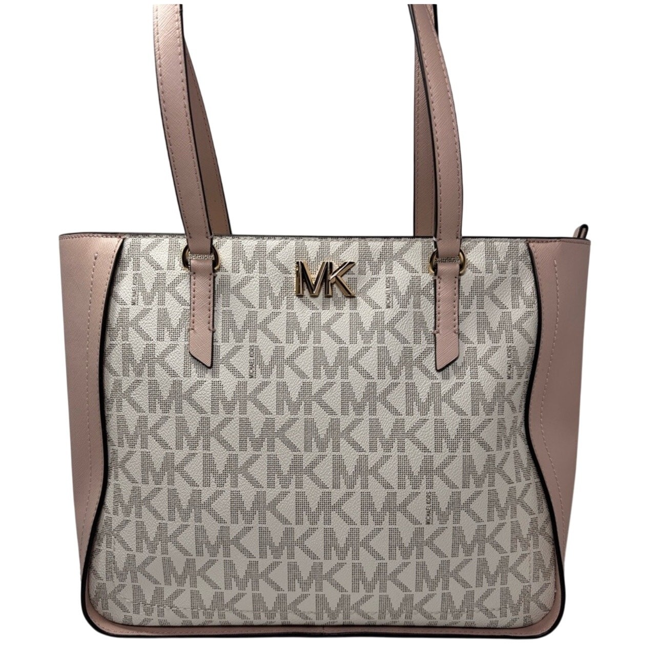 MICHAEL Michael Kors Sylvia Ballet logo white blush pink Tote Bag ✨