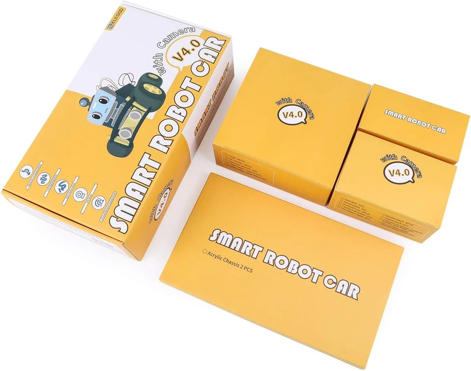 UNO R3 Smart Robot Car Kit V4 for Arduino Robotics for Kids Ages 8-12 12-16 STEM - Image 3 of 4