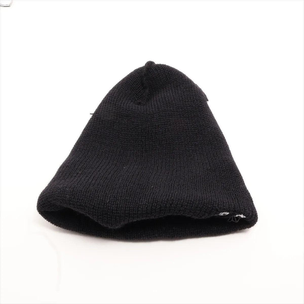 Chrome Hearts Beanie Wool ONE SIZE 23cm Black Horse Shoe CH plus embroidery thumbnail 4