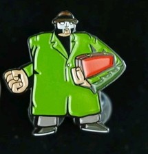 MF DOOM Madvillian Madlib MFigure Green Jacket Mask Custom ENAMEL PIN 2002