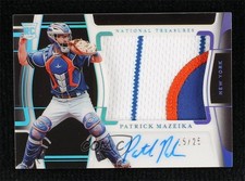 2022 Panini National Treasures Midnight 15/25 Patrick Mazeika #150 Auto 19mf