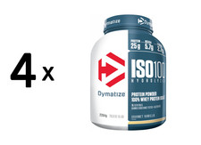 4 x Dymatize ISO 100 (2264g) Gourmet Vanilla (62,94 EUR/kg)