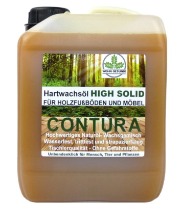 2,5 L Hartwachsöl High Solid Holzöl Fußböden Möbel Parkett Öl Holzschutz Wachs