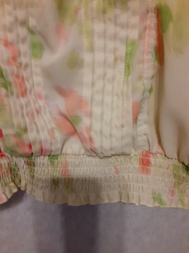 Gloria Vanderbilt Top Gr. L Kurzarm Rundhals gelb grün Polyester - Bild 3 von 12