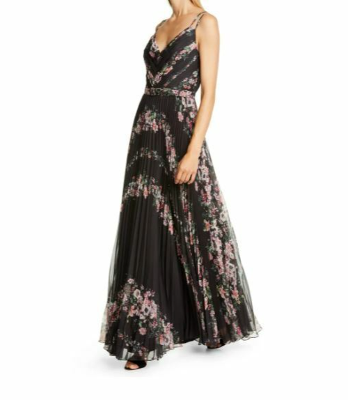 marchesa notte pleated dress Marchesa Notte Women's Strapless Cloqu Dress - Pink
