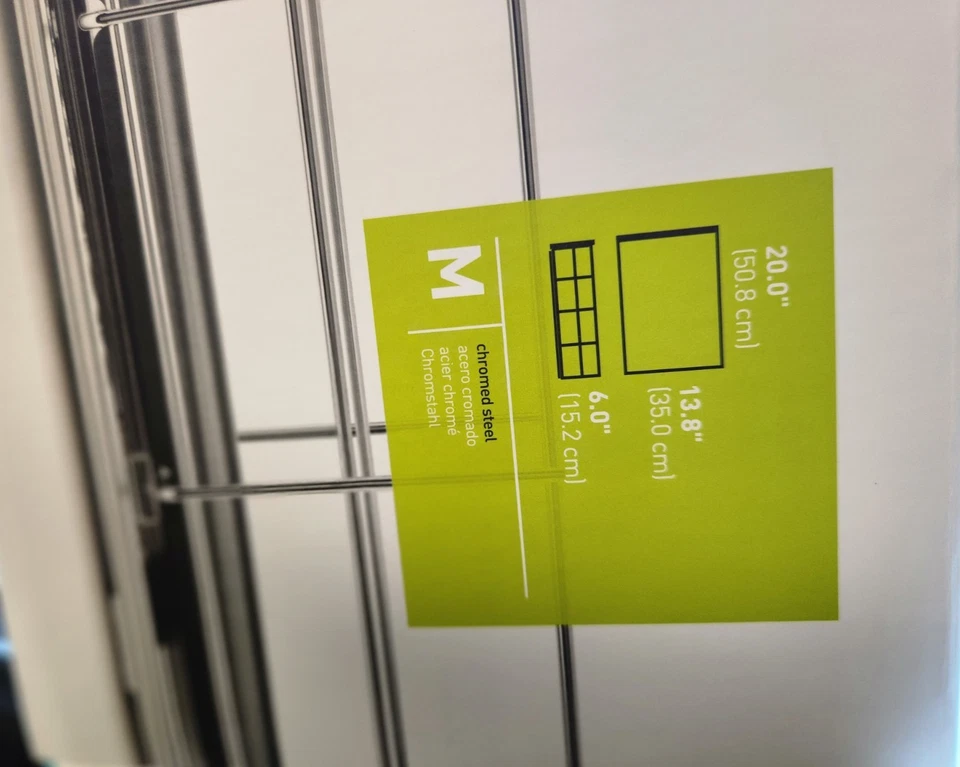 Organizador de gabinete extraíble simplehuman 14 pulgadas, marco de acero de calibre pesado, nuevo en caja Foto 4 de 4