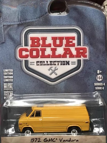 Greenlight 1/64 1972 GMC Vandura Van Blue Collar Collectible Car