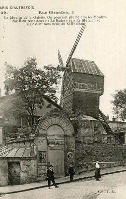 PARIS d'Autrefois Rue Girardon 3 Moulin de la Galette