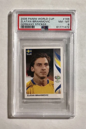 Panini 2006 World Cup Germany Sticker #166 Zlatan Ibrahimovic PSA 8 POP 30