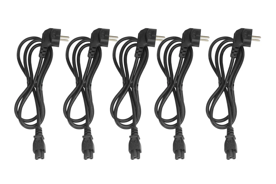 5x Mickey Mouse Kaltgerätekabel Monitor Netzkabel PC Stromkabel Schuko Stecker S