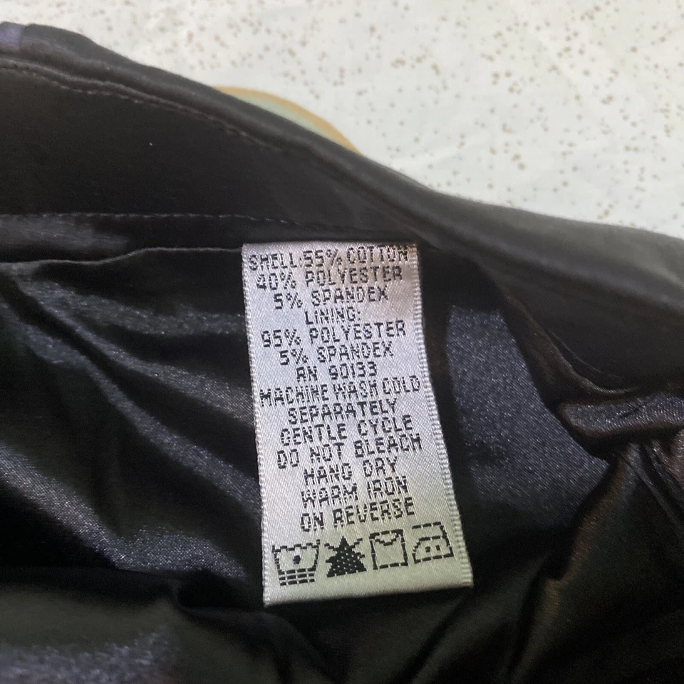 Simplemente. Falda ajustada Chloe Dao elástica mezcla de algodón talla 2x negra Foto 3 de 4