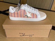 VINTAGE HAVANA WOMEN'S SHOES. SIZE: 8. SNEAKERS. CARLA. CORAL MULTI MIX. NEW