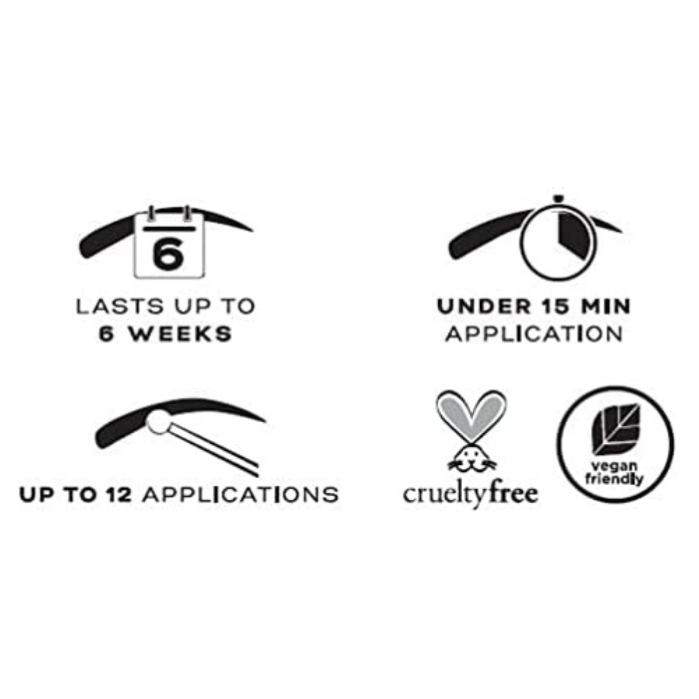 Eylure Dybrow Permanent Eyebrow Tint Vegan Friendly Formula Mid Brown