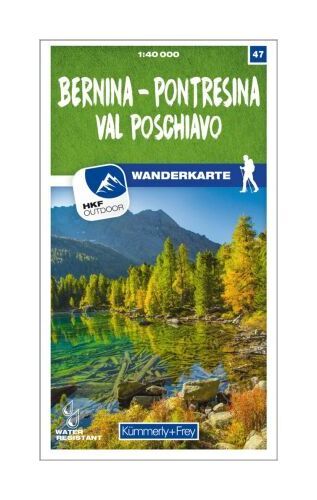 Thumbnail - Kümmerly+frey Karte Bernina - Pontresina / Val Poschiavo Wanderkarte