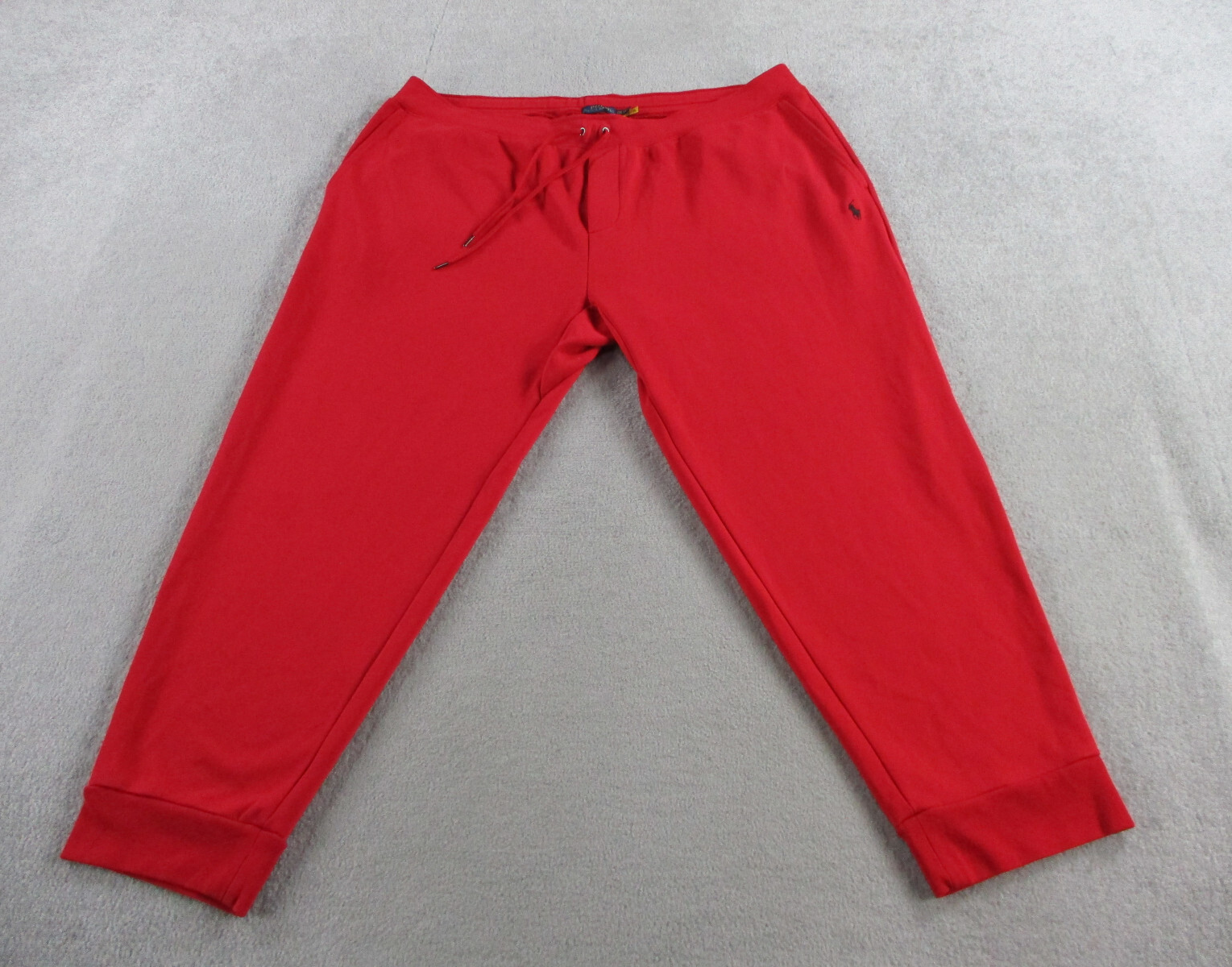 Polo Ralph Lauren uomo 3XB rossa doppia maglia jogger gamba conica logo pony