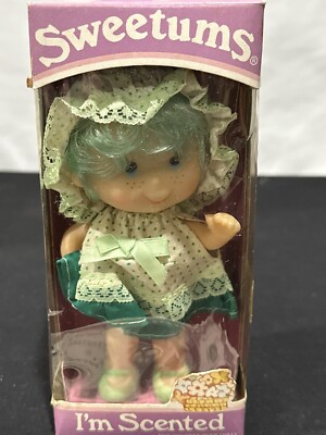 Uneeda Doll Sweetums Scented Vintage Rare In Box Green (fa5)