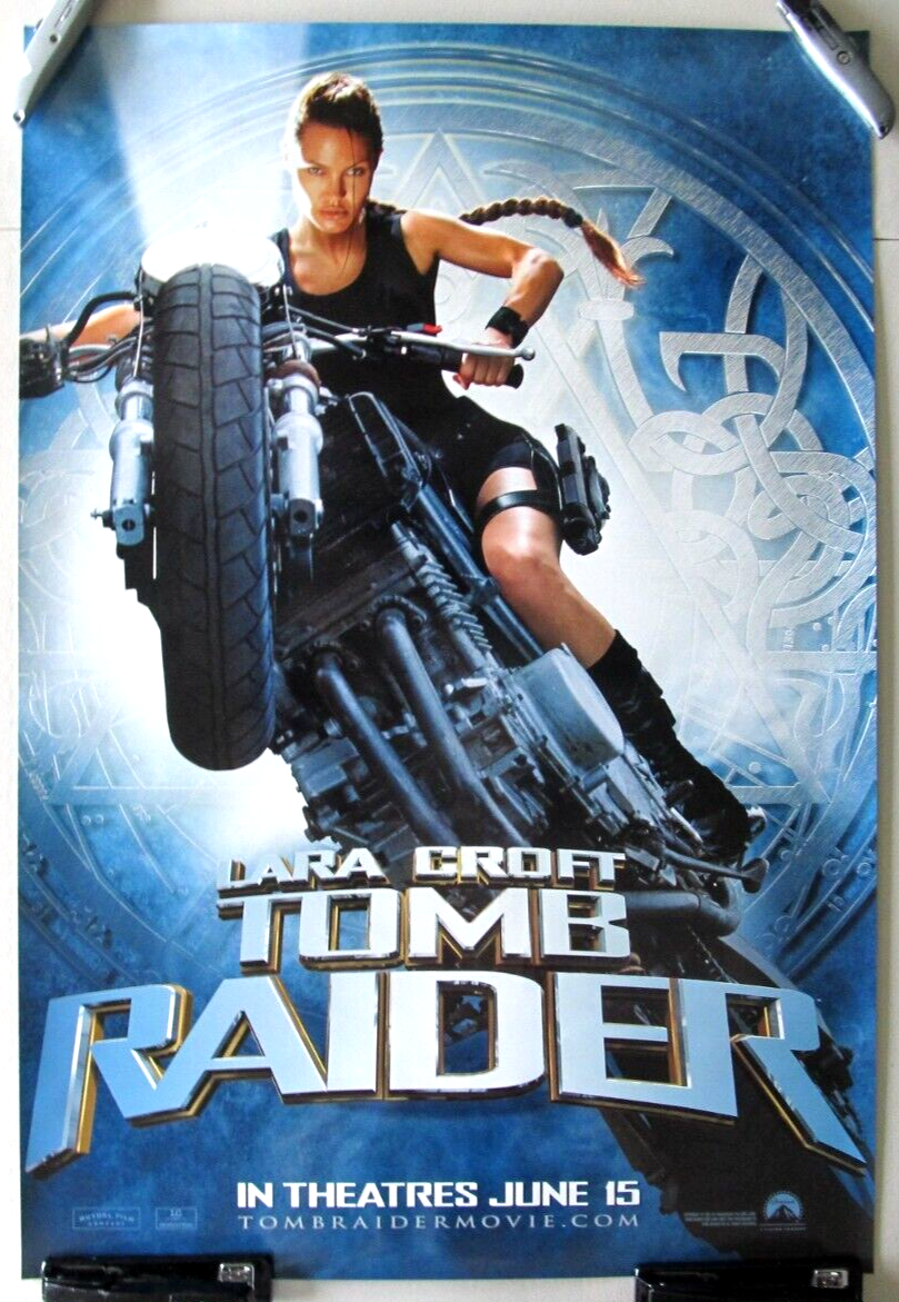 LARA CROFT TOMB RAIDER ORIGINAL ROLLED DOUBLE SIDED ADVANCE MOVIE