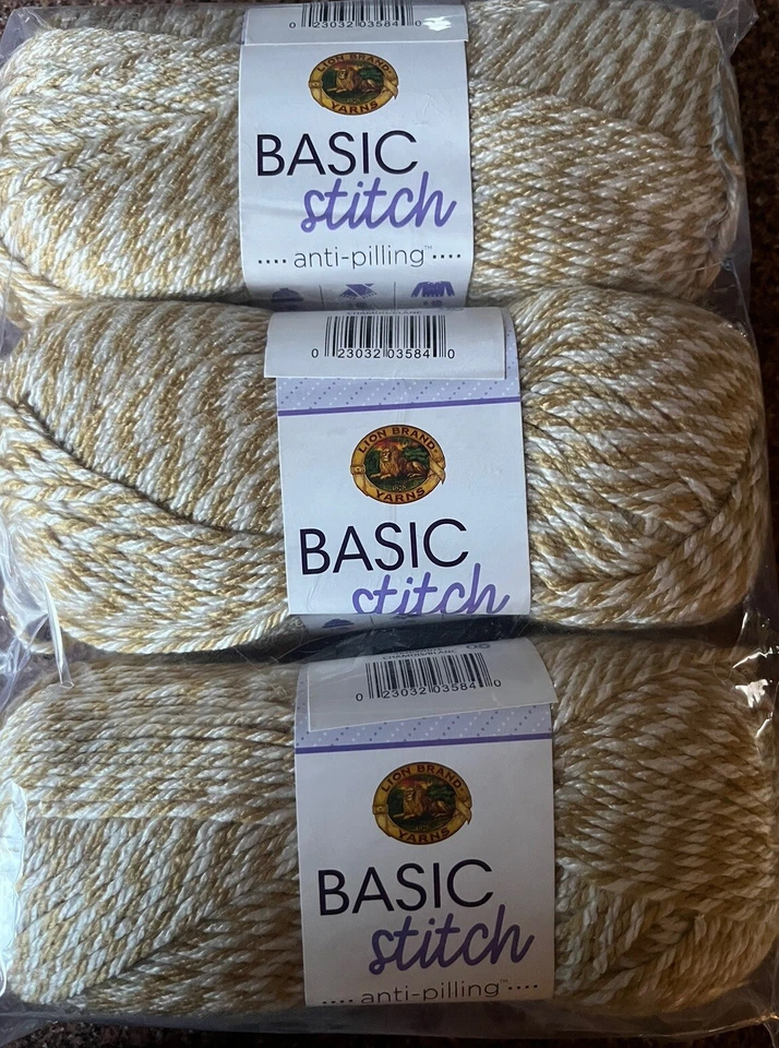 Hilo marca León "bronceado/blanco" 18 madejas #1085 Foto 2 de 4