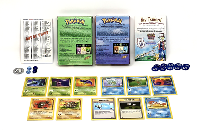 VINTAGE 1999 Pokemon Water Blast/Power Reserve Empty Decks