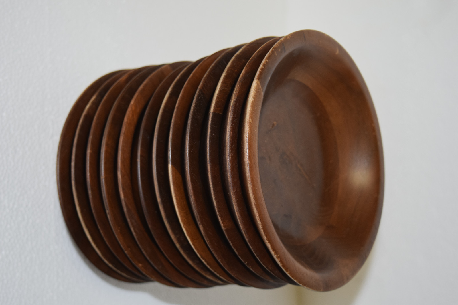 12 Vintage Solid Missouri Walnut Salad Bowls Lebanon, MO eBay