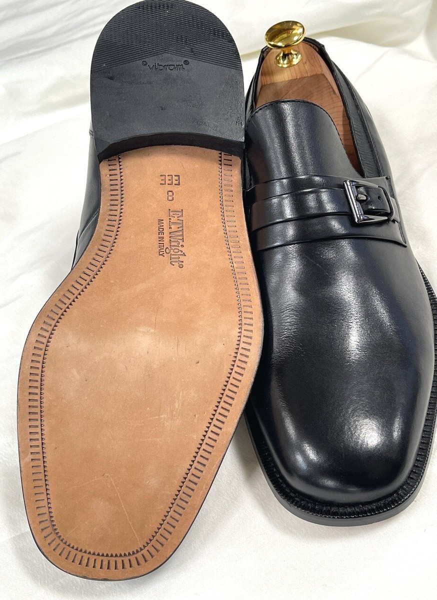 New $329 made in Italy E.T. Wright black Monkstrap shoes  display picture 1