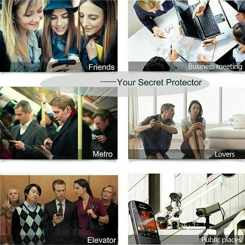 Privacy Screen Protector For Motorola G20 G30 G10 X30 Tempered Glass Cover - Image 3 of 4