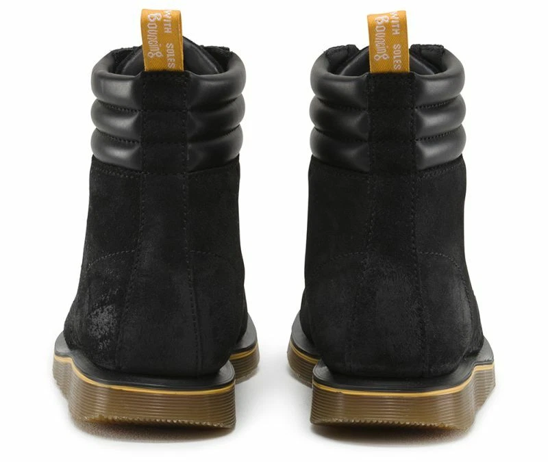 Dr Martens Morgan Stiefel 7 Agujeros Negro Gamuza 14868001