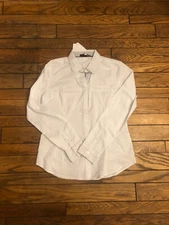 Harve Bernard Long Sleeve Button Down White Medium