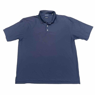 Bullington Polo Shirt Adult Extra Large Blue Dri-Fit Golf Athletic