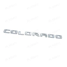 Chrome Tailgate Colorado Emblems Letters Badge NamePlate for 2021 -22 Colorado